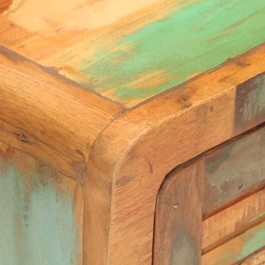 Table de chevet 40 x 30 x 50 cm Bois de récupération massif - XIOS