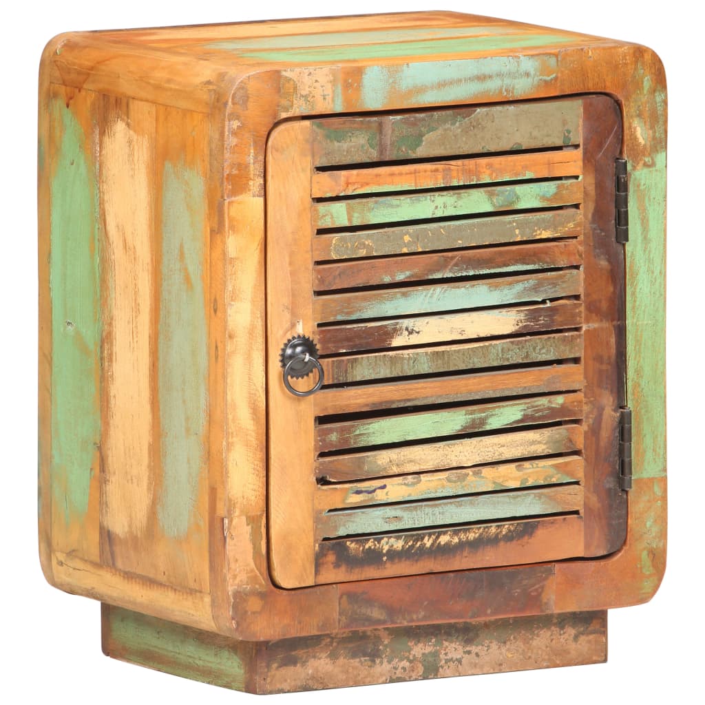 Table de chevet 40 x 30 x 50 cm Bois de récupération massif - XIOS