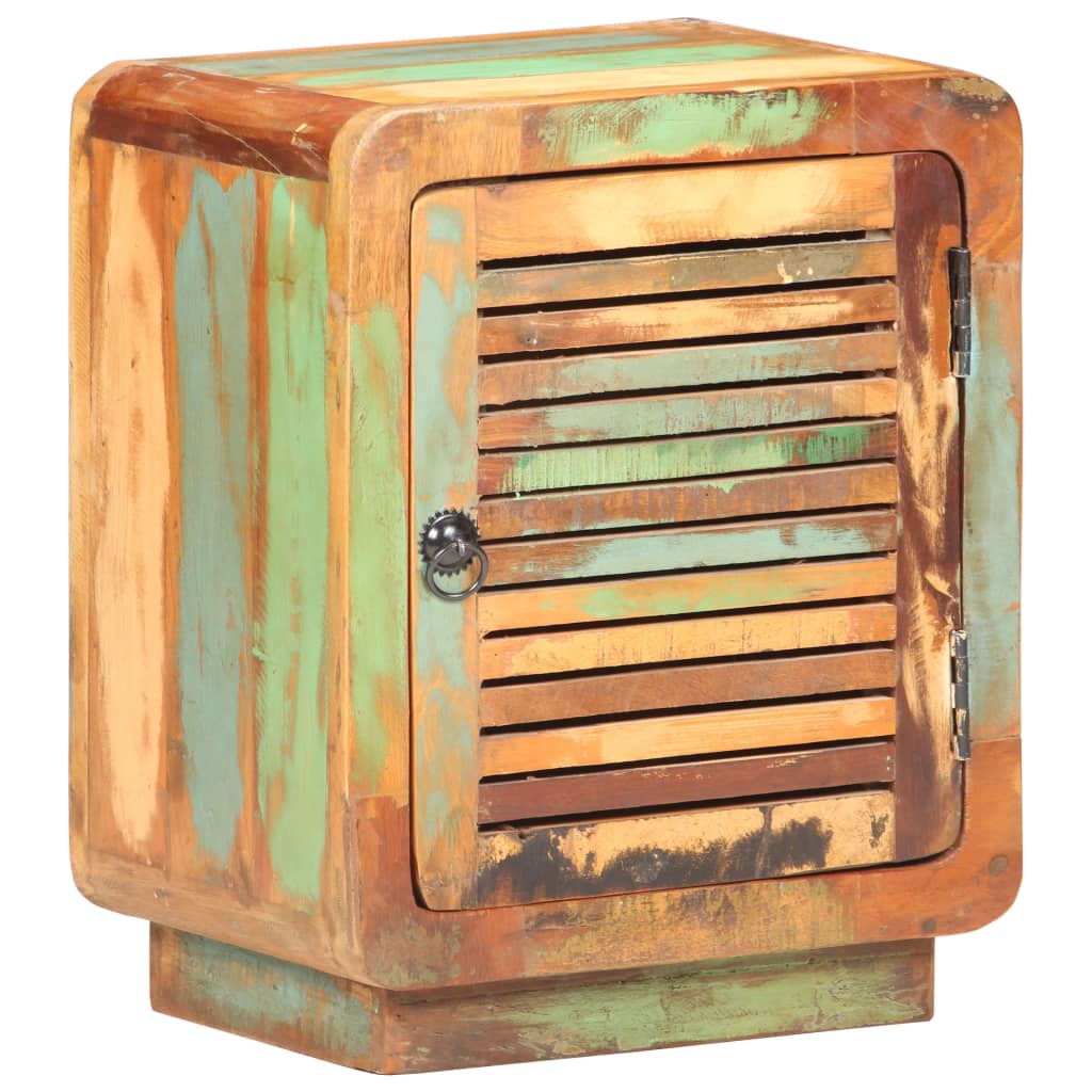 Table de chevet 40 x 30 x 50 cm Bois de récupération massif - XIOS