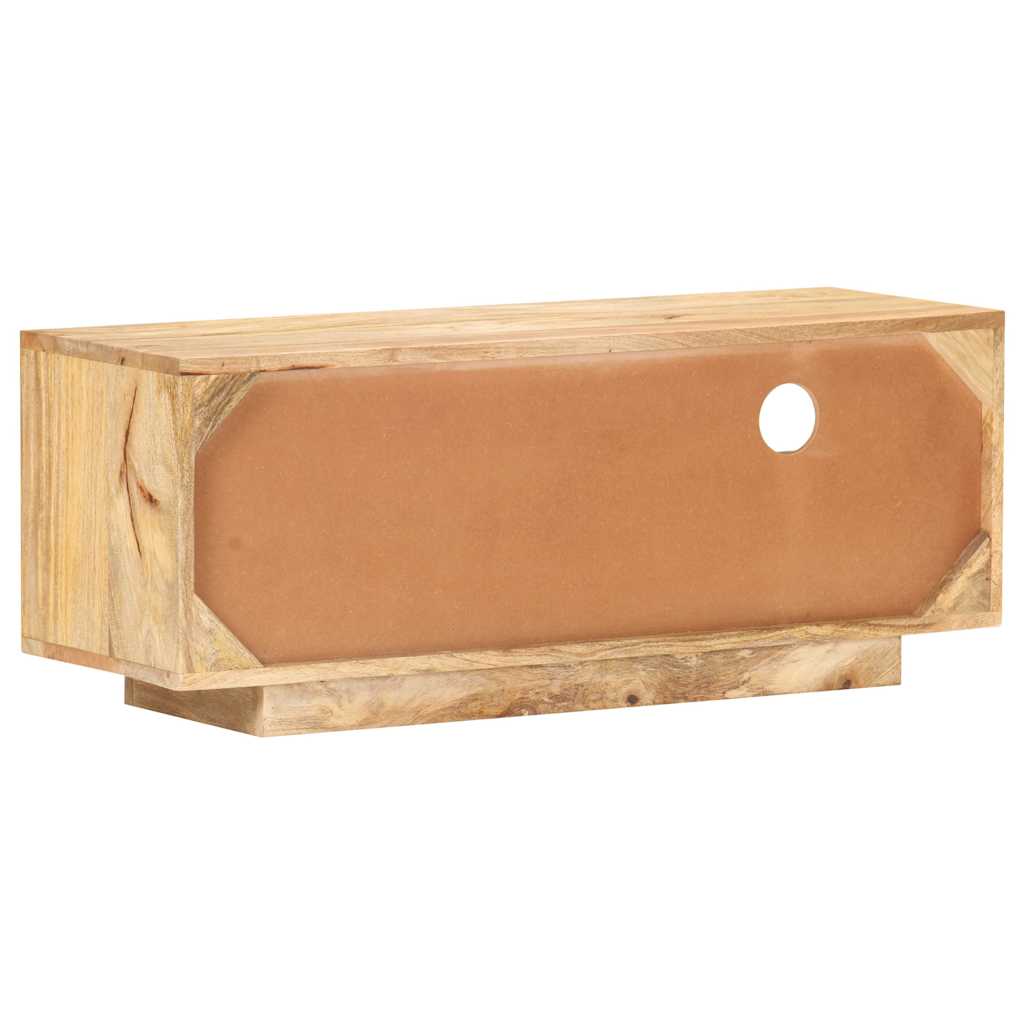 Meuble TV 90x30x35 cm Bois massif de manguier - XIOS