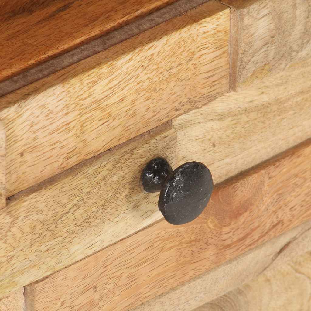 Meuble TV 90x30x35 cm Bois massif de manguier - XIOS