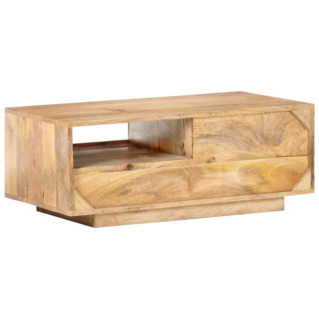 Table basse 90x50x35 cm Bois solide de manguier - XIOS