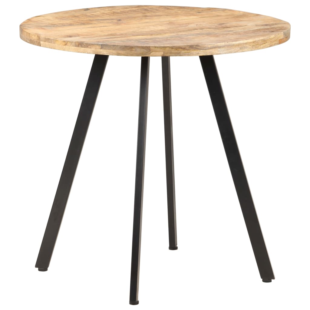 Table de salle à manger 80 cm Bois de manguier brut - XIOS