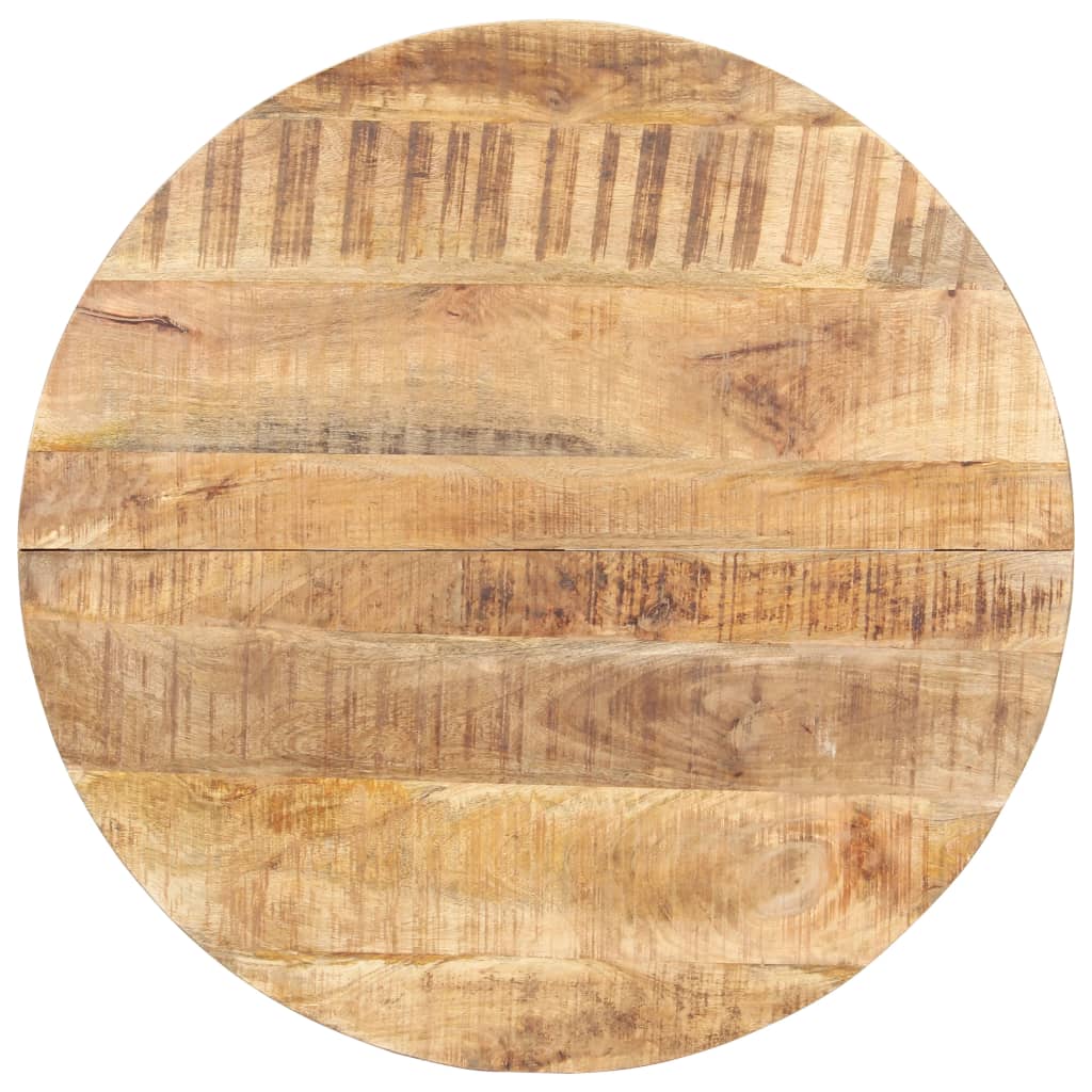 Table de salle à manger 80 cm Bois de manguier brut - XIOS