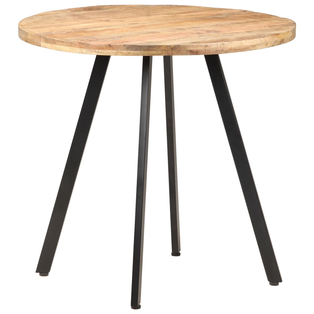Table de salle à manger 80 cm Bois de manguier brut
