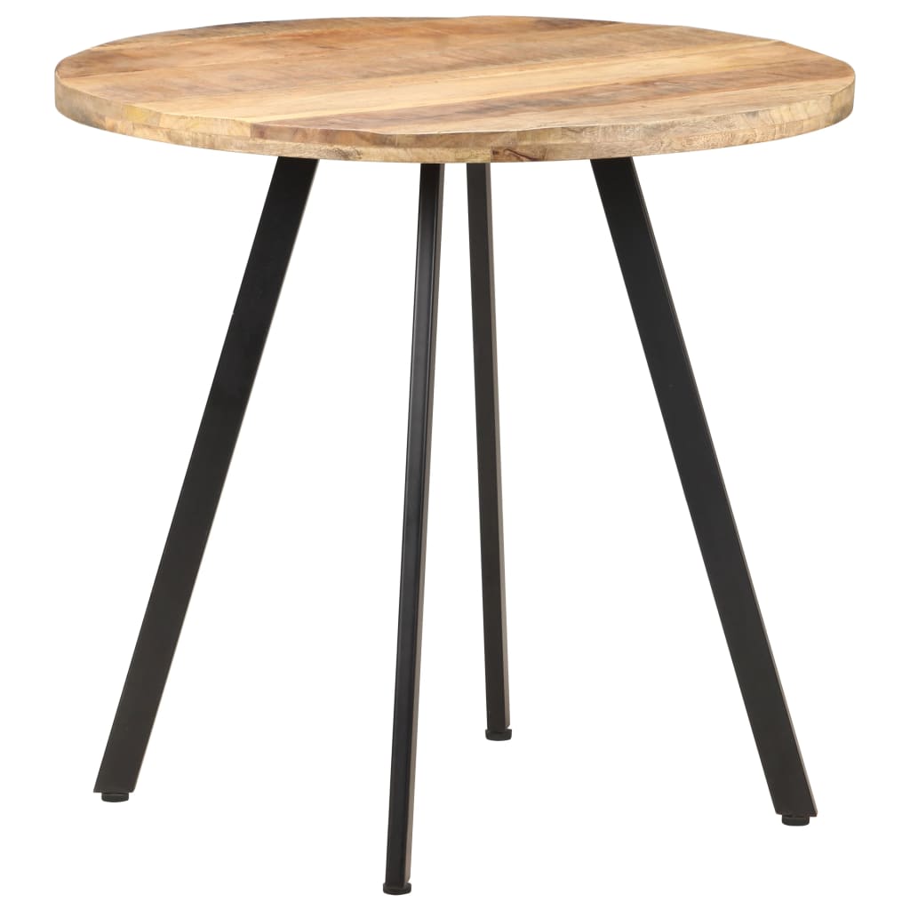 Table de salle à manger 80 cm Bois de manguier brut - XIOS