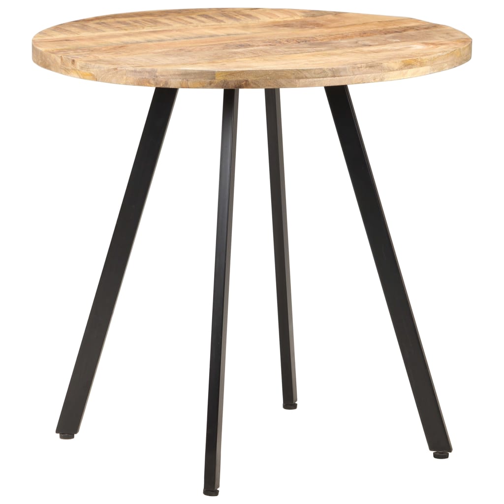 Table de salle à manger 80 cm Bois de manguier brut - XIOS