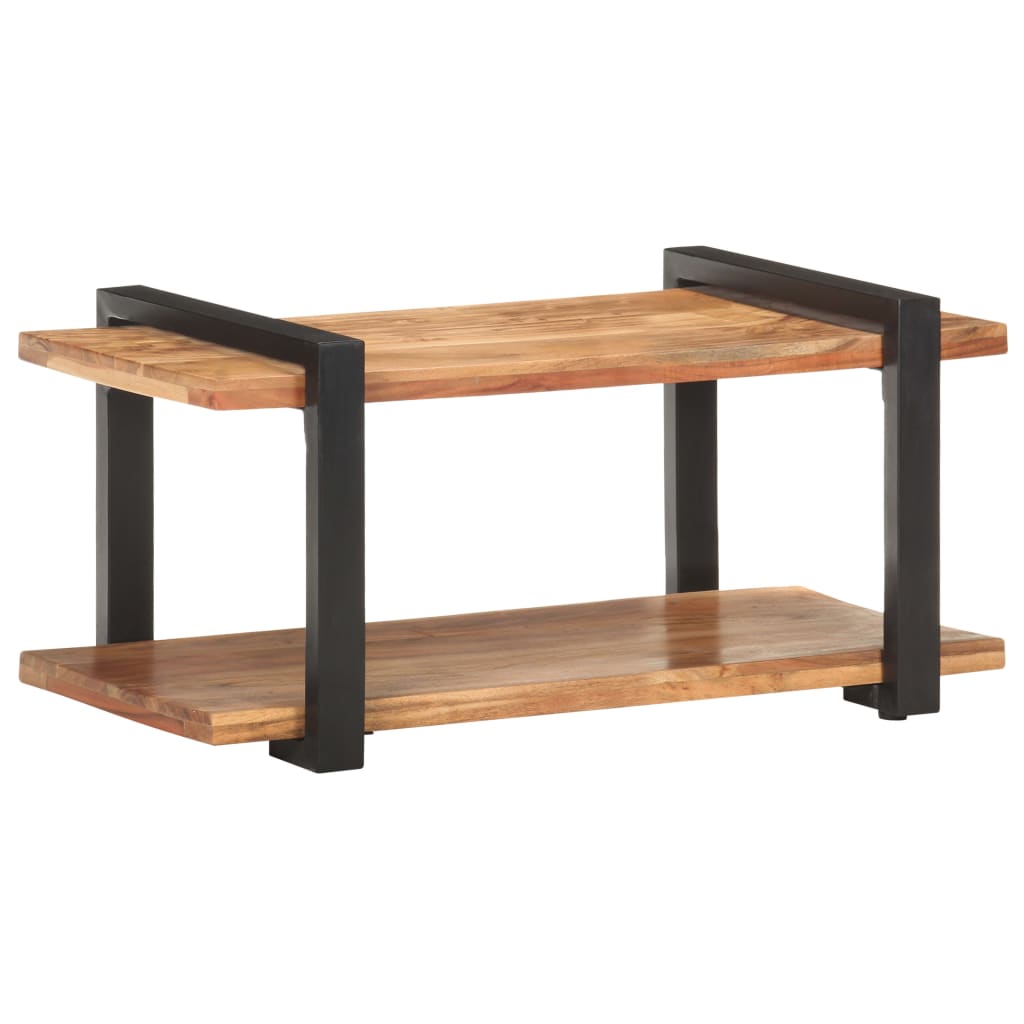 Meuble TV 90x40x40 cm Bois d'acacia solide - XIOS