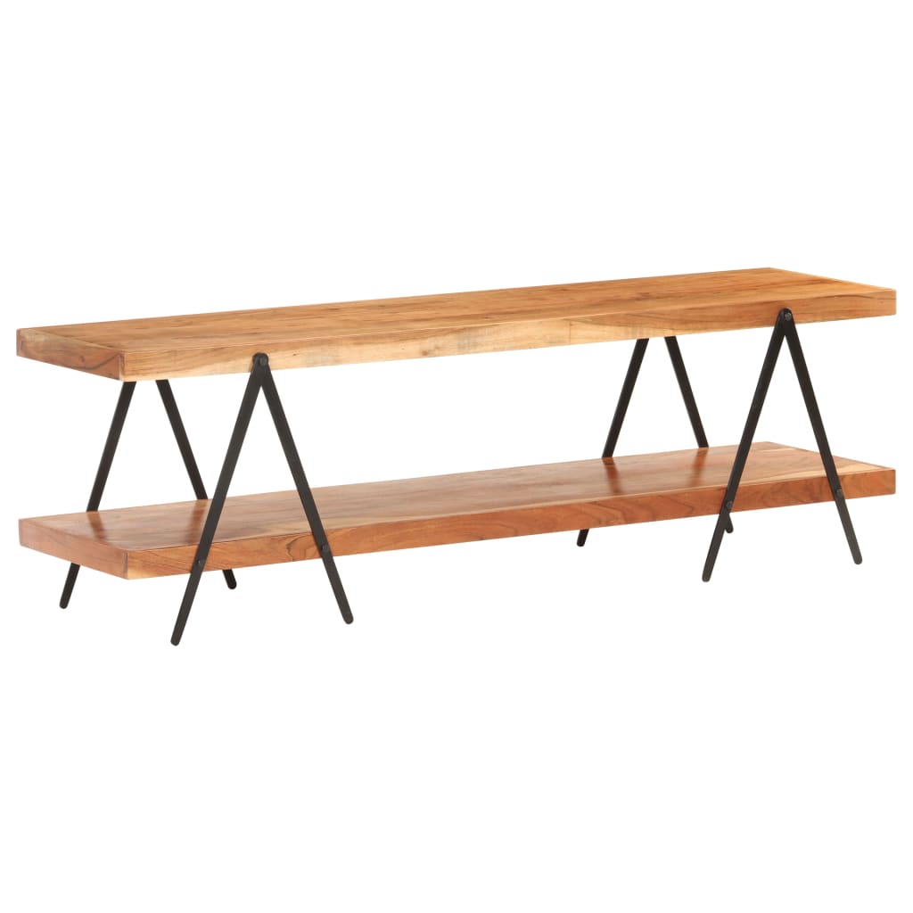 Meuble TV 160x40x50 cm Bois d'acacia solide - XIOS