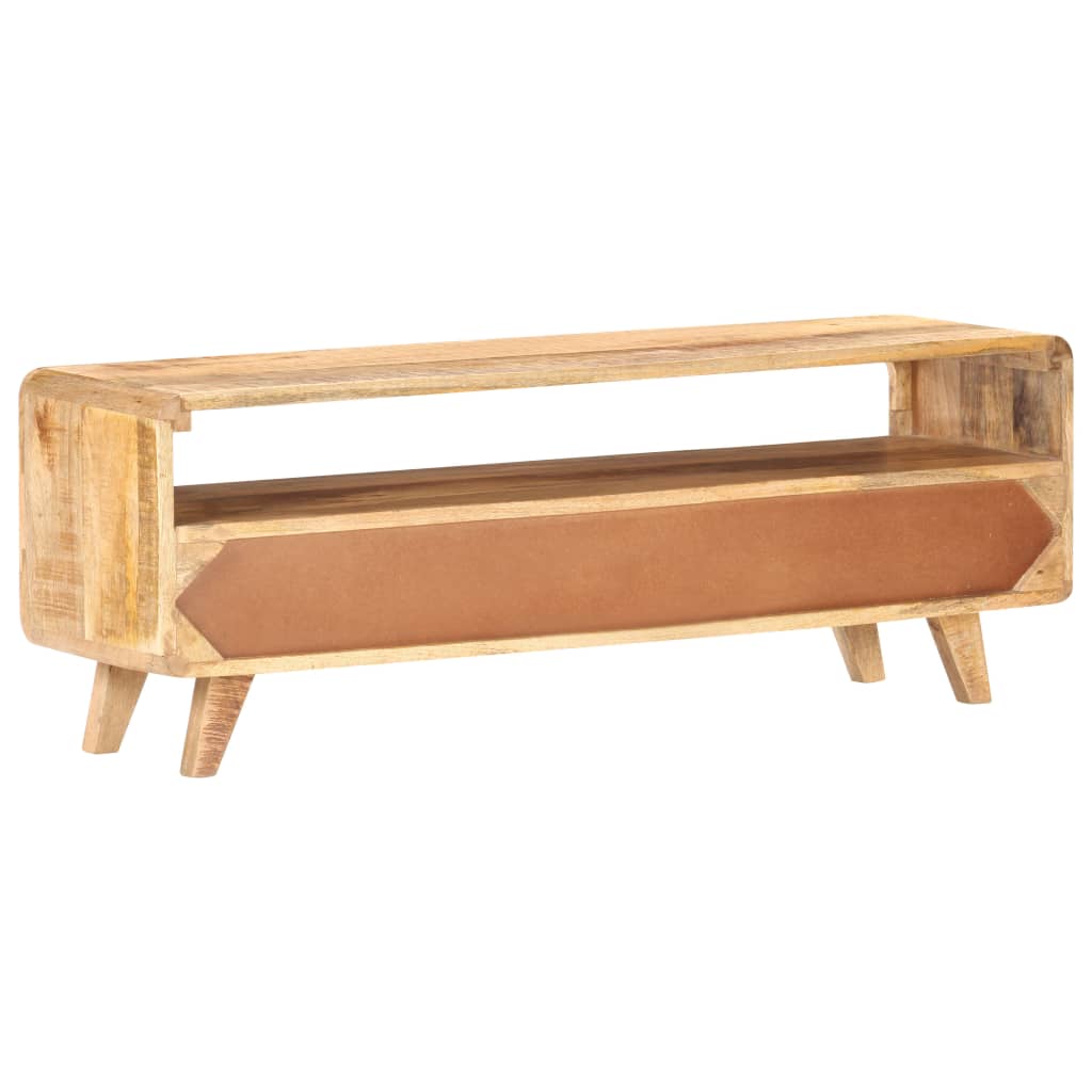 Meuble TV 117x30x41 cm Bois de manguier massif brut - XIOS