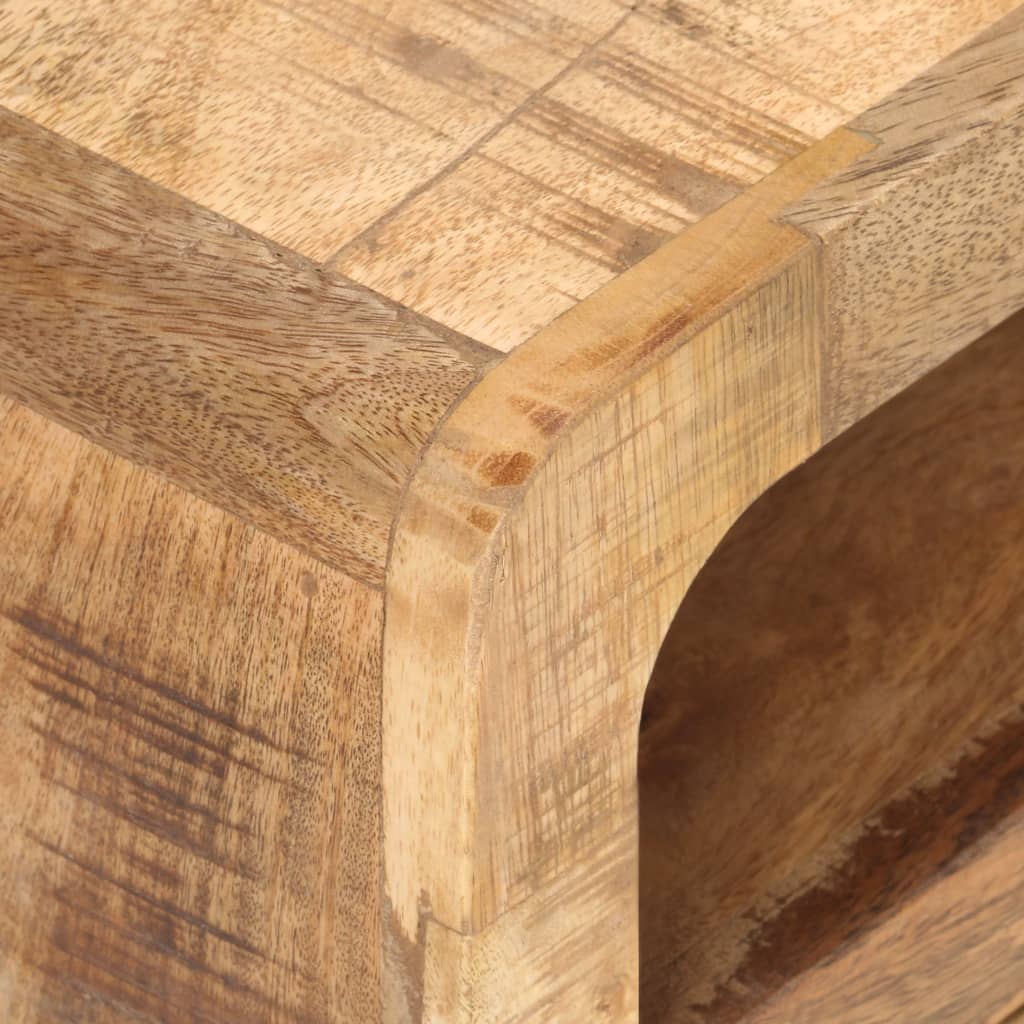 Meuble TV 117x30x41 cm Bois de manguier massif brut - XIOS