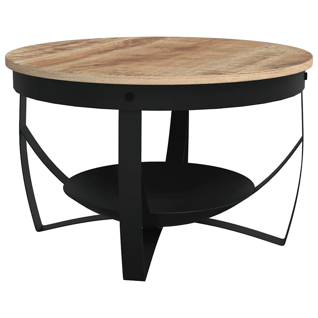 Table basse Ø68x43 cm Bois de manguier brut - XIOS