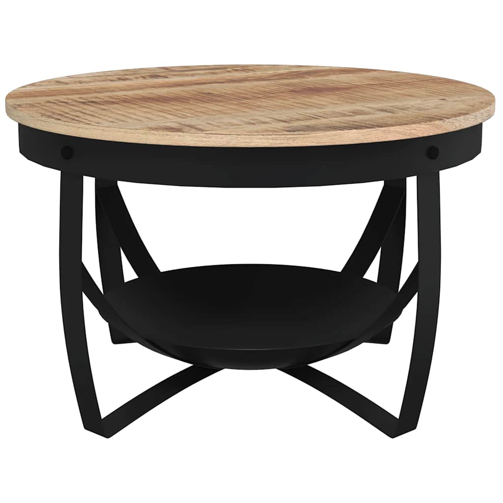 Table basse Ø68x43 cm Bois de manguier brut - XIOS