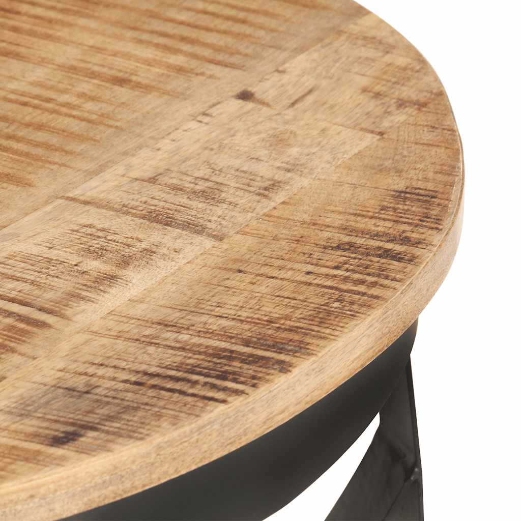 Table basse Ø68x43 cm Bois de manguier brut - XIOS
