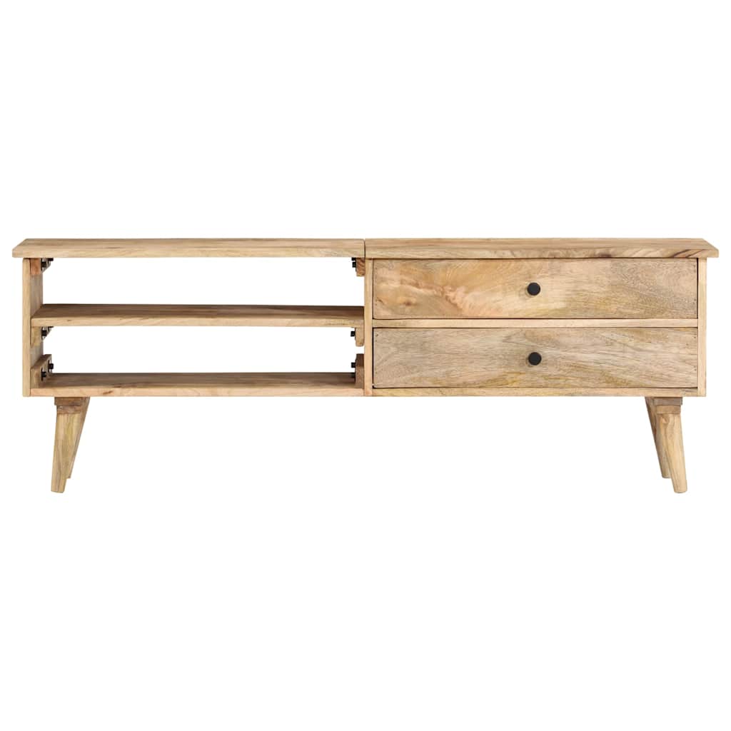 Meuble TV 140x30x50 cm Bois de manguier massif - XIOS