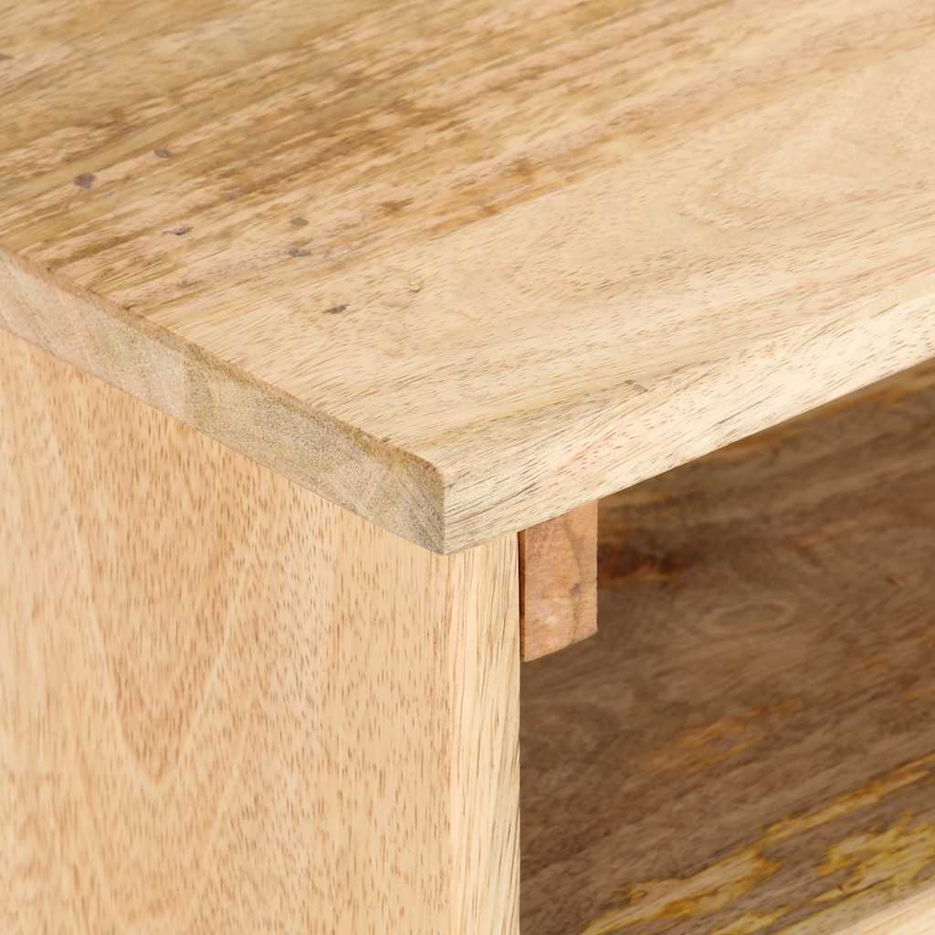 Meuble TV 140x30x50 cm Bois de manguier massif - XIOS