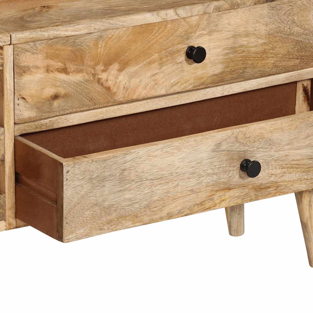 Meuble TV 140x30x50 cm Bois de manguier massif - XIOS