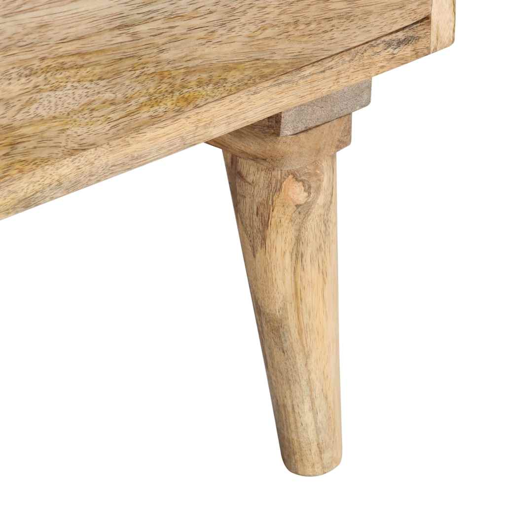Meuble TV 140x30x50 cm Bois de manguier massif - XIOS