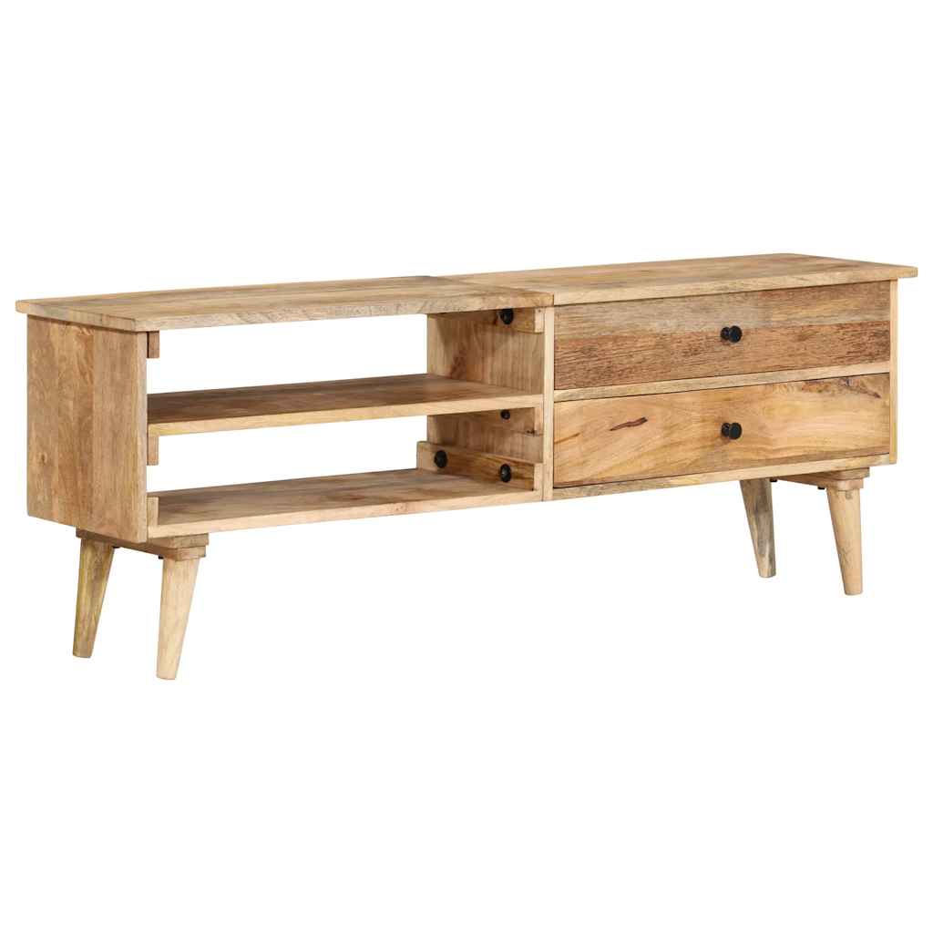 Meuble TV 140x30x50 cm Bois de manguier massif - XIOS
