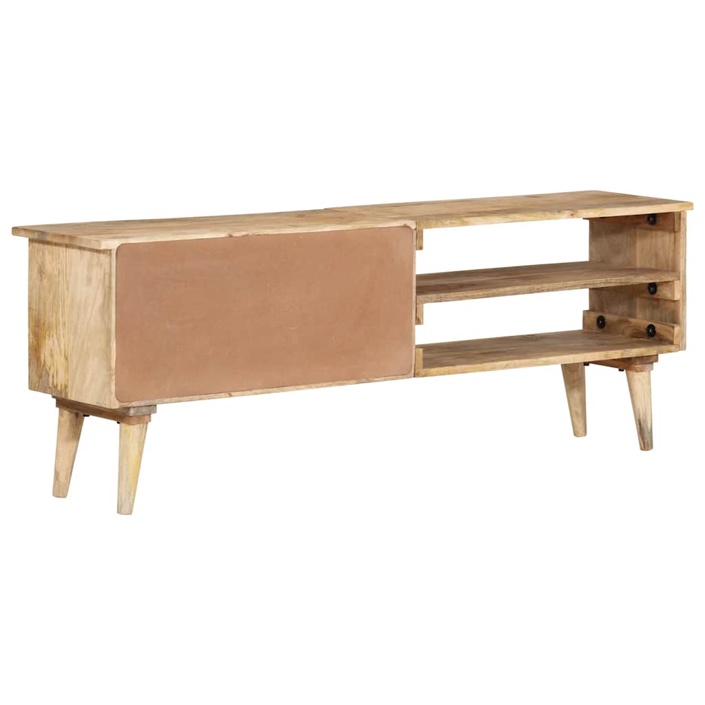 Meuble TV 140x30x50 cm Bois de manguier massif - XIOS