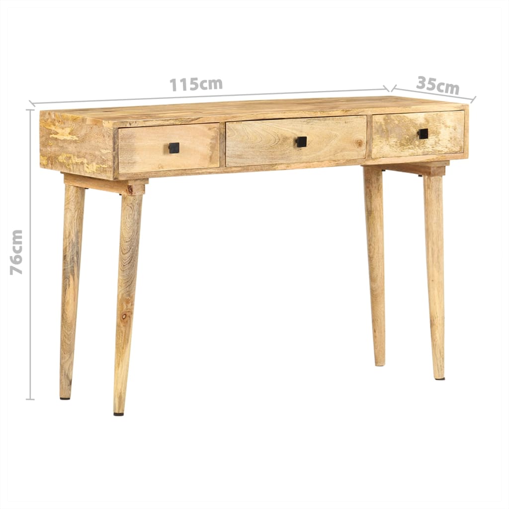 Table console 115x35x76 cm Bois de manguier massif - XIOS
