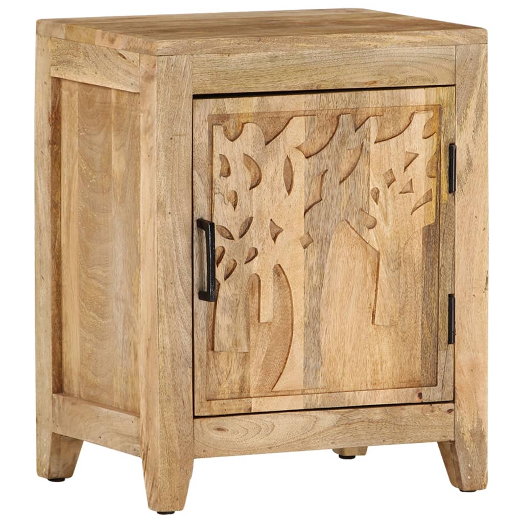 Table de chevet 40x30x50 cm Bois de manguier massif - XIOS