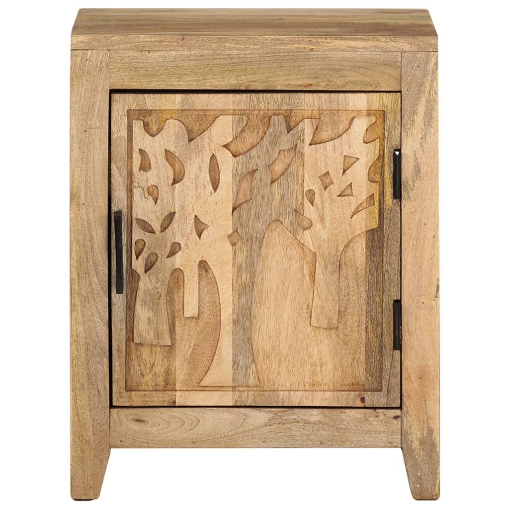 Table de chevet 40x30x50 cm Bois de manguier massif - XIOS