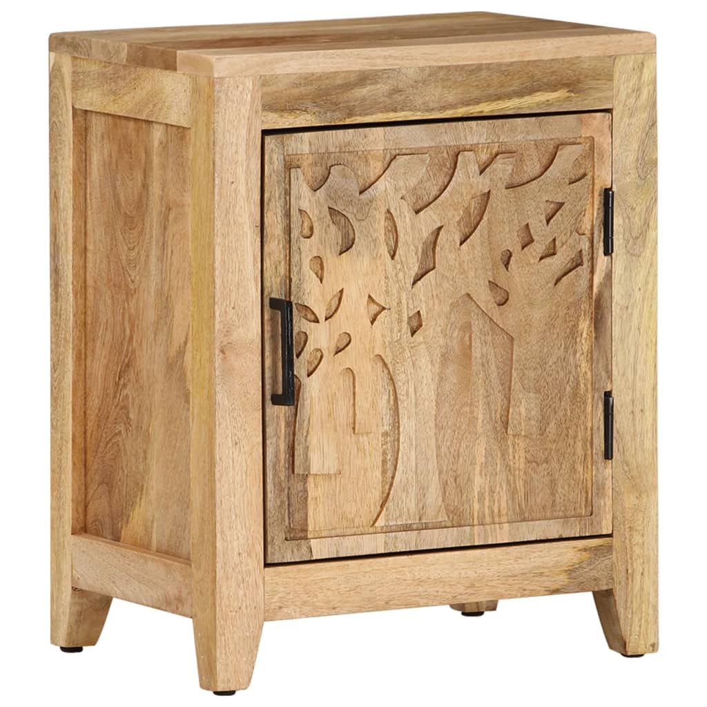 Table de chevet 40x30x50 cm Bois de manguier massif - XIOS