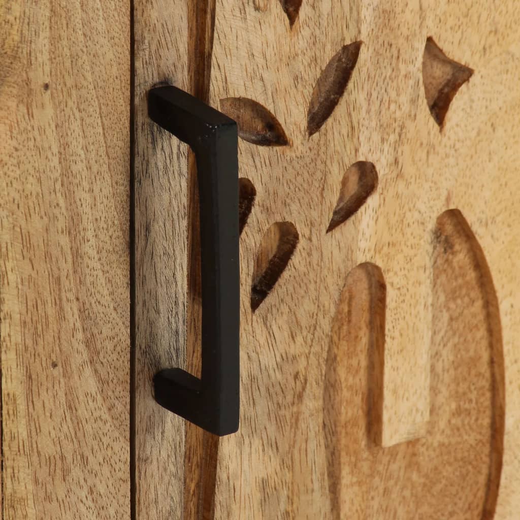 Table de chevet 40x30x50 cm Bois de manguier massif - XIOS