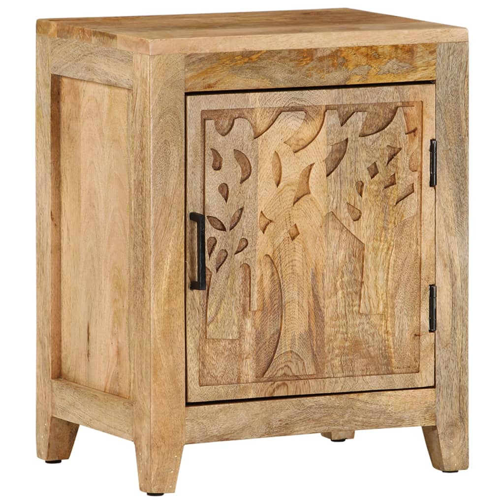 Table de chevet 40x30x50 cm Bois de manguier massif - XIOS