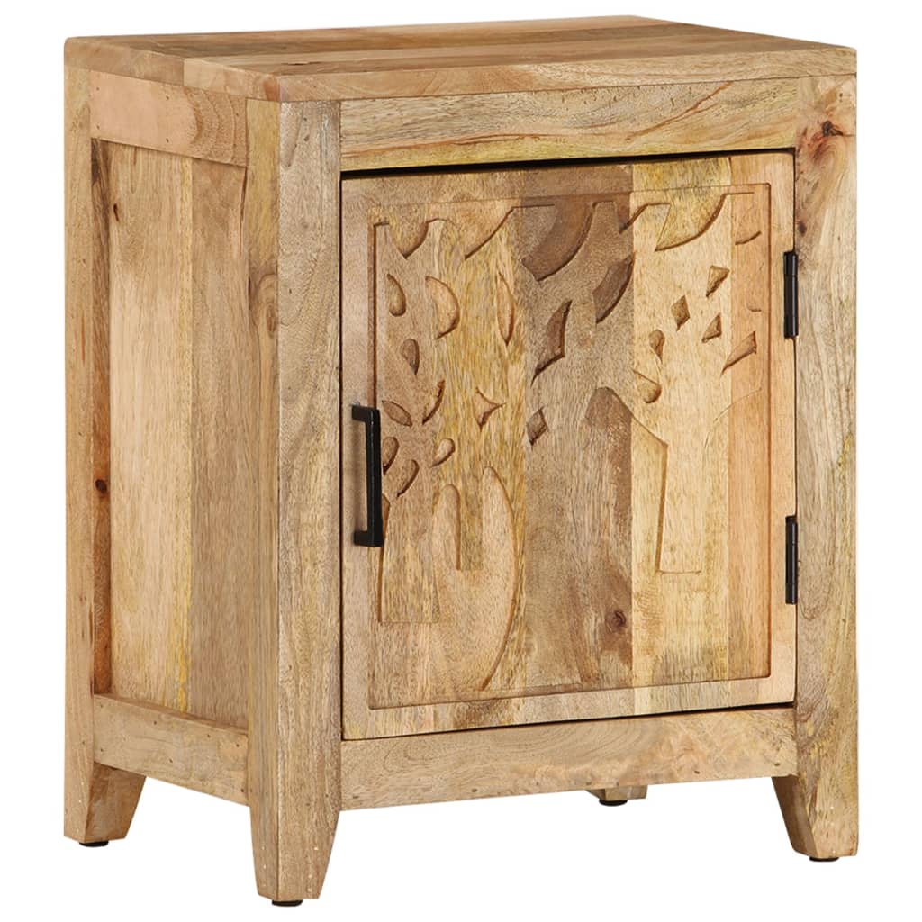 Table de chevet 40x30x50 cm Bois de manguier massif - XIOS
