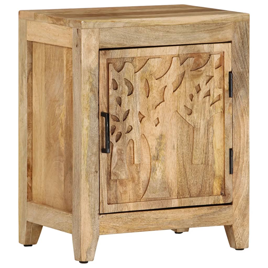 Table de chevet 40x30x50 cm Bois de manguier massif - XIOS