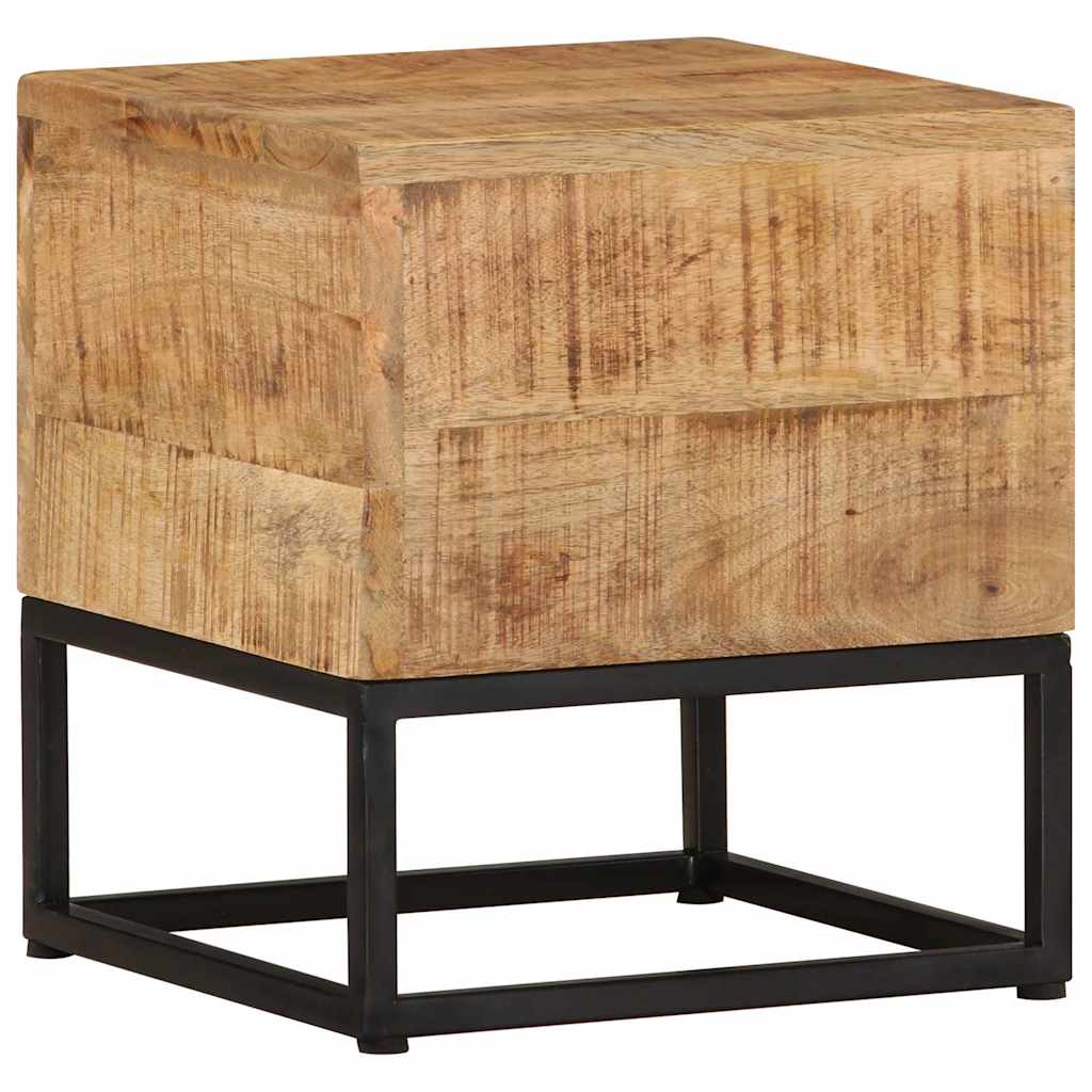 Table d'appoint 30x30x33 cm Bois de manguier brut - XIOS