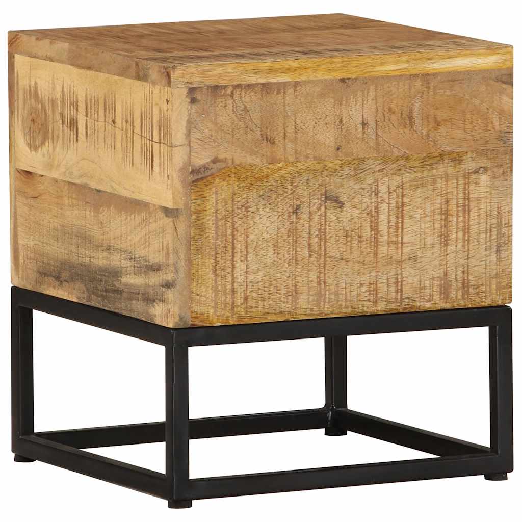 Table d'appoint 30x30x33 cm Bois de manguier brut - XIOS