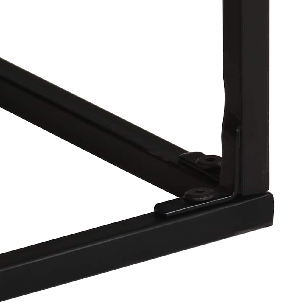 Table basse 68x68x41 cm Bois de manguier brut - XIOS