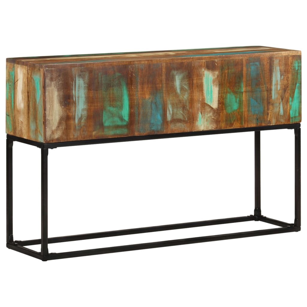 Table console 120x30x75 cm Bois de récupération massif - XIOS
