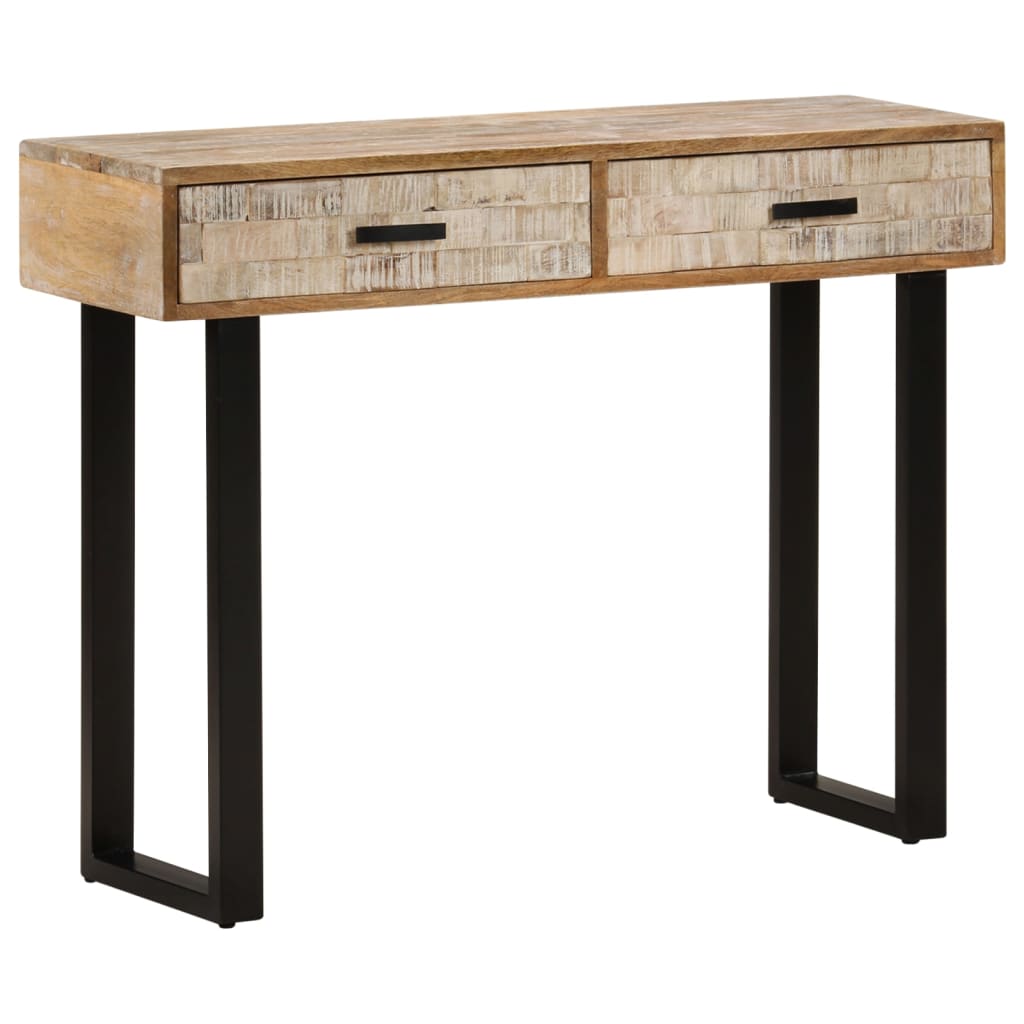 Table console 100x30x75 cm Bois de manguier massif - XIOS