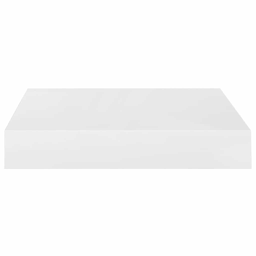 Étagère murale flottante 4 pcs Blanc brillant 23x23,5x3,8cm MDF - XIOS