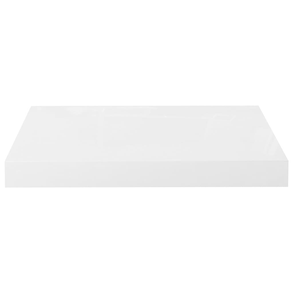 Étagère murale flottante 4 pcs Blanc brillant 40x23x3,8 cm MDF - XIOS