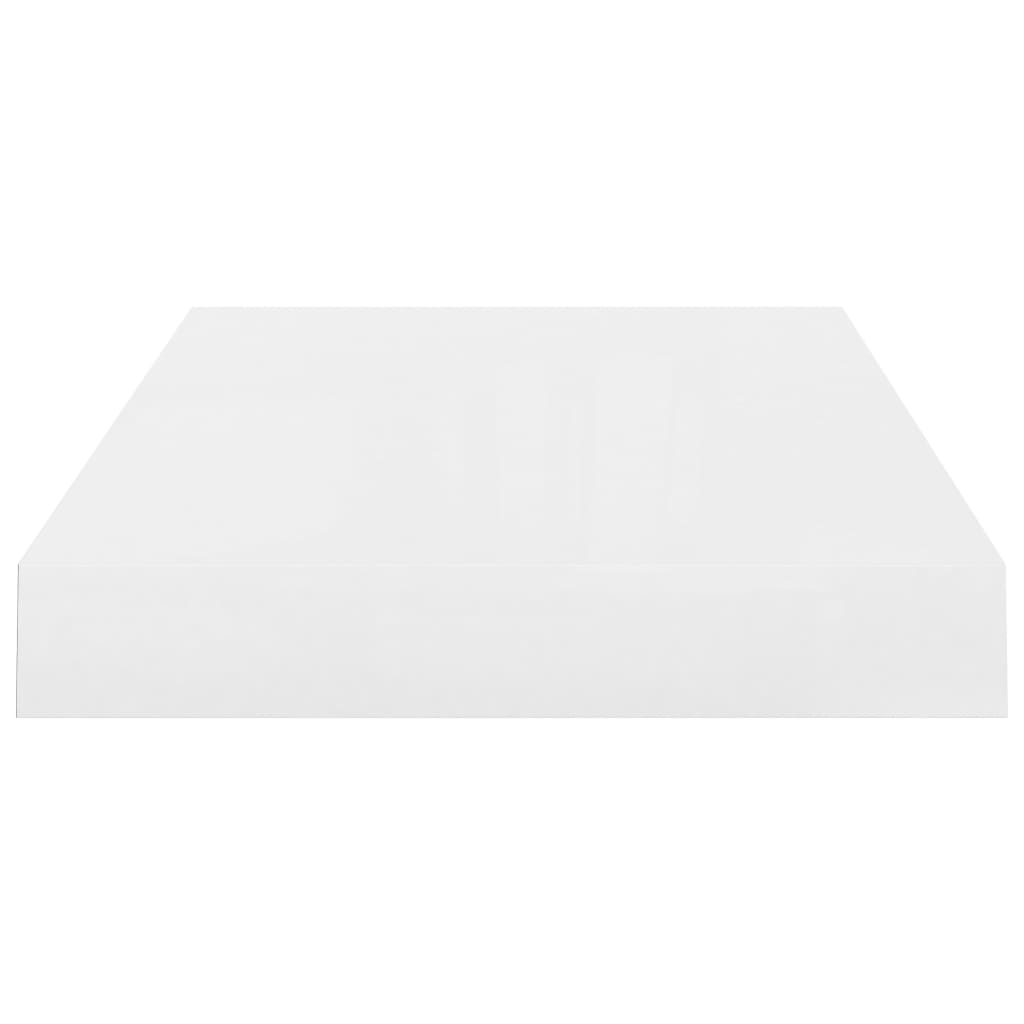 Étagère murale flottante 4 pcs Blanc brillant 40x23x3,8 cm MDF - XIOS