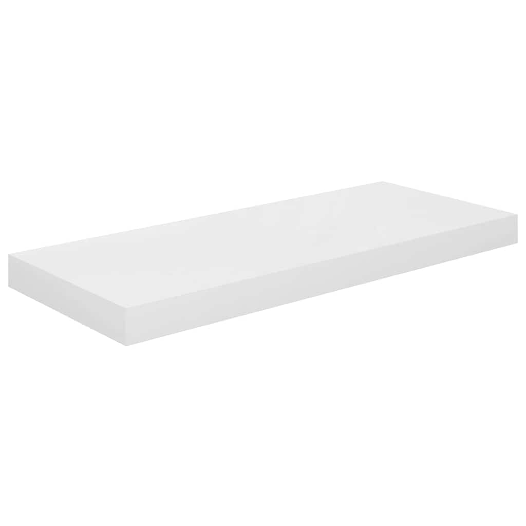Étagère murale flottante 4 pcs Blanc brillant 60x23,5x3,8cm MDF - XIOS