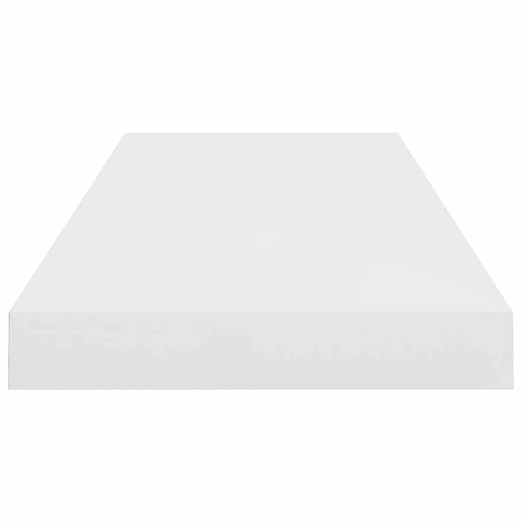 Étagère murale flottante 4 pcs Blanc brillant 60x23,5x3,8cm MDF - XIOS