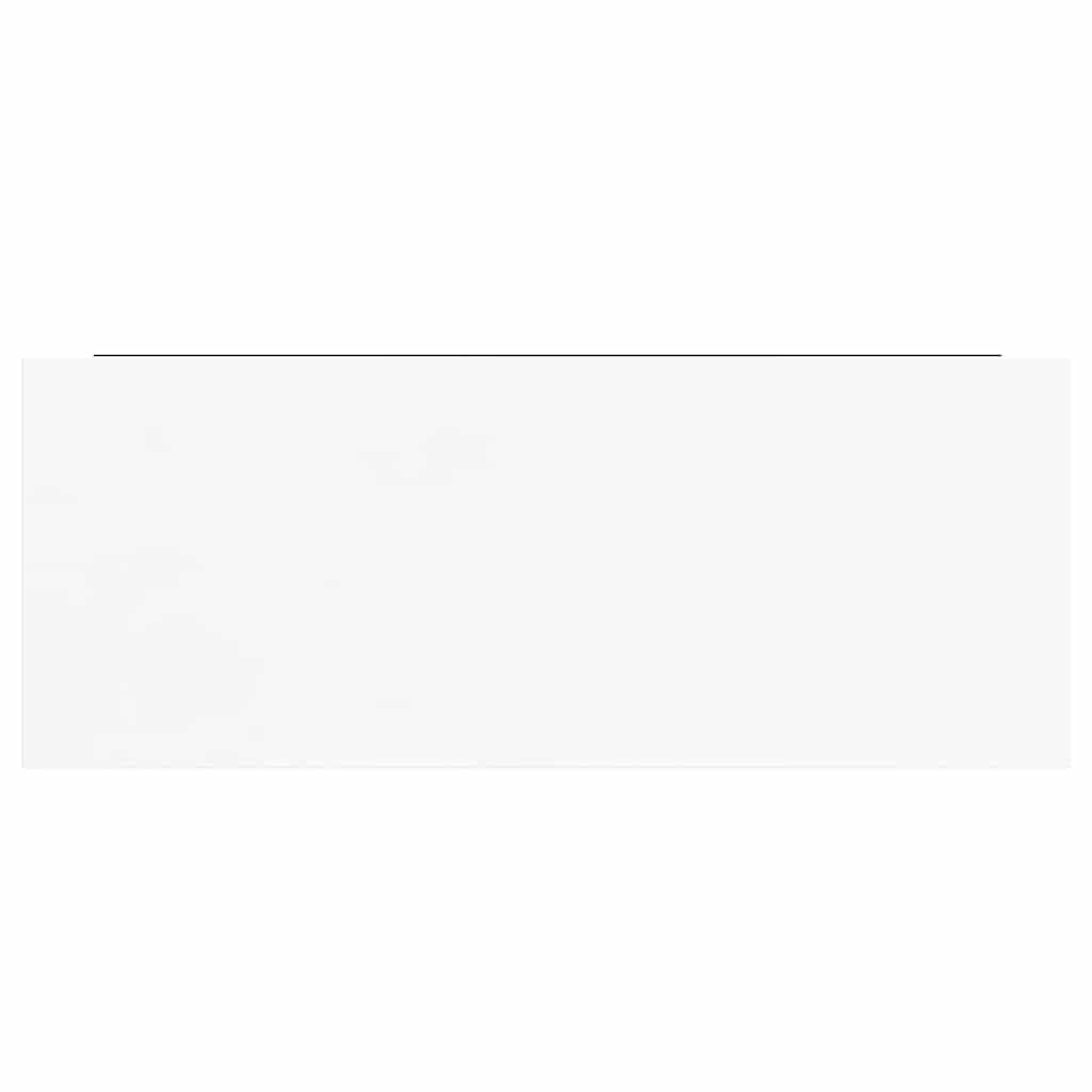 Étagère murale flottante 4 pcs Blanc brillant 60x23,5x3,8cm MDF - XIOS