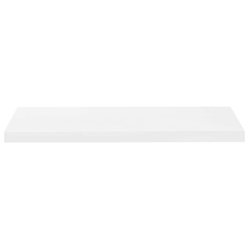 Étagère murale flottante 4 pcs Blanc brillant 80x23,5x3,8cm MDF - XIOS