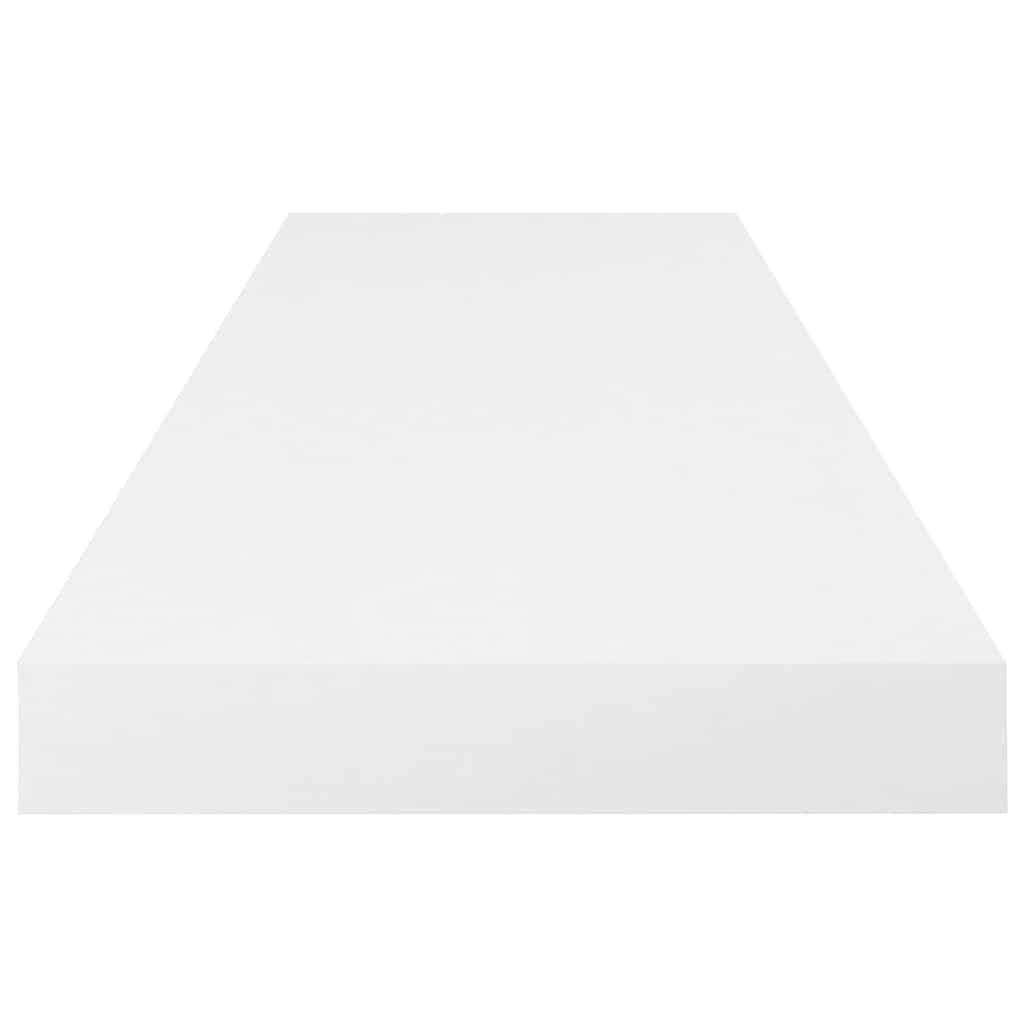 Étagère murale flottante 4 pcs Blanc brillant 80x23,5x3,8cm MDF - XIOS