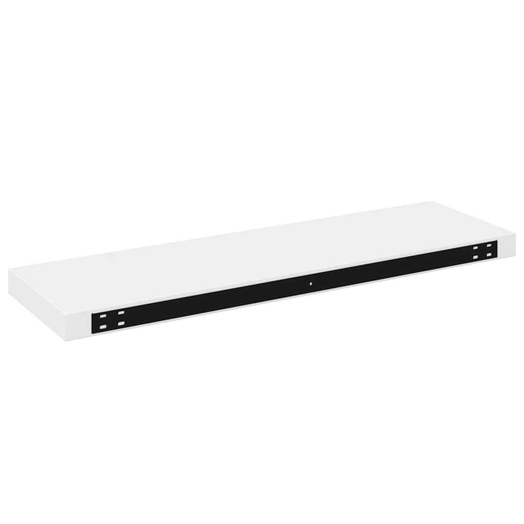 Étagère murale flottante 4 pcs Blanc brillant 80x23,5x3,8cm MDF - XIOS