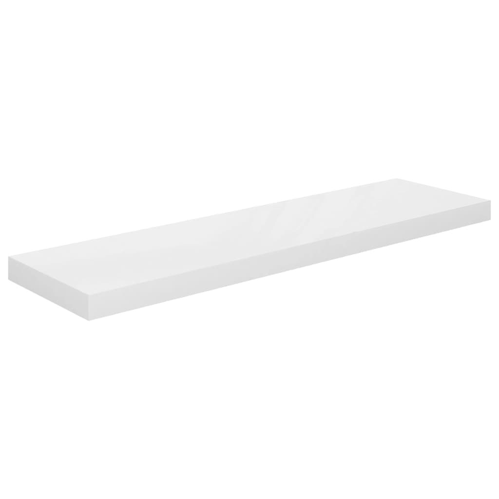 Étagère murale flottante Blanc brillant 90x23,5x3,8 cm MDF - XIOS