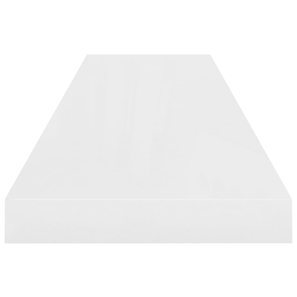 Étagère murale flottante Blanc brillant 90x23,5x3,8 cm MDF - XIOS