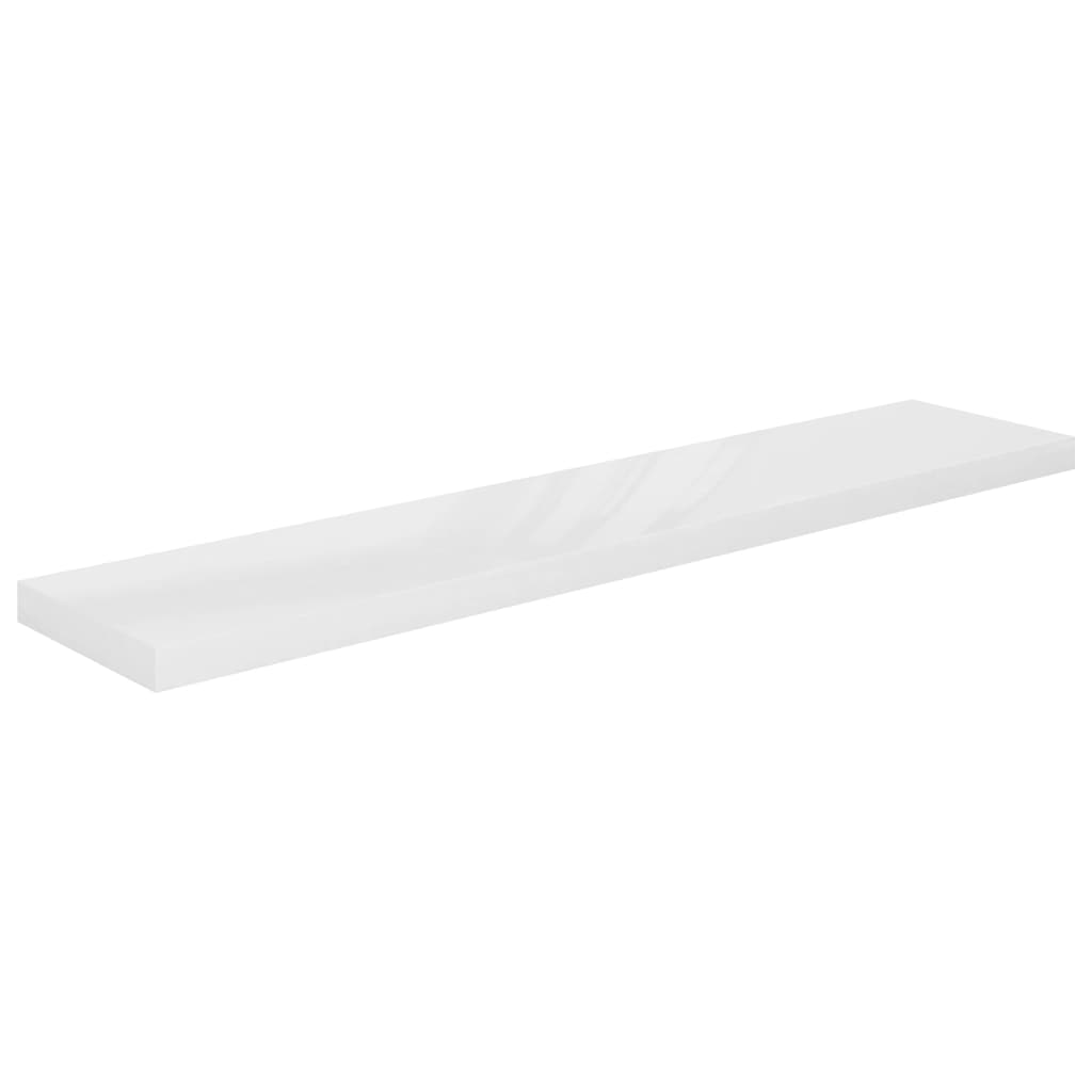 Étagère murale flottante Blanc brillant 120x23,5x3,8 cm MDF - XIOS