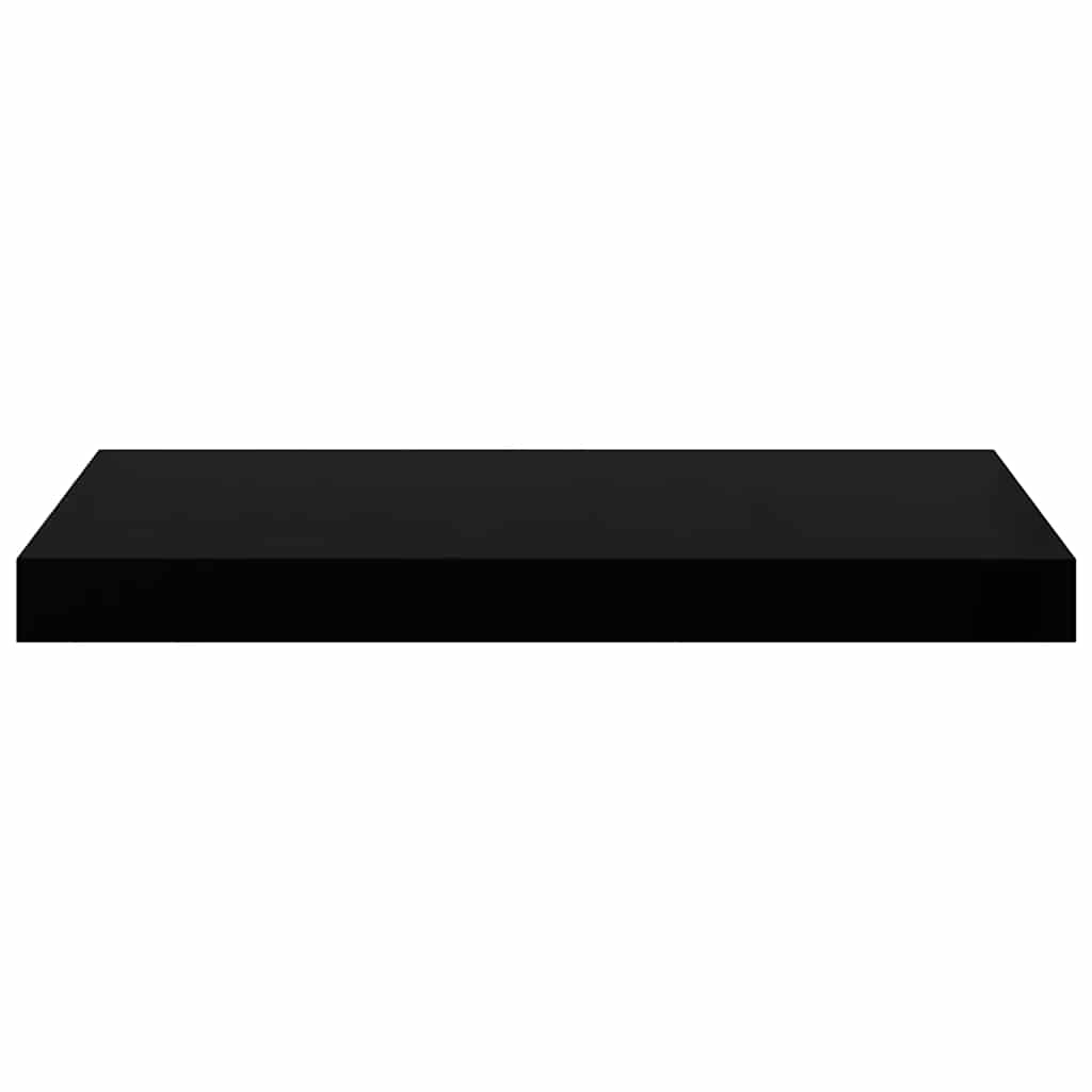Étagère murale flottante 4 pcs Noir brillant 50x23,5x3,8 cm MDF - XIOS